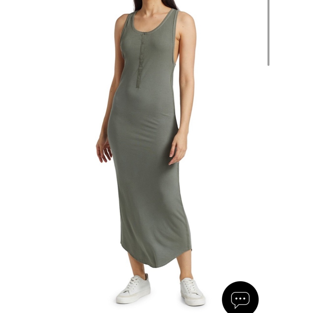NEW Raven Henley Nude Midi Dress | M